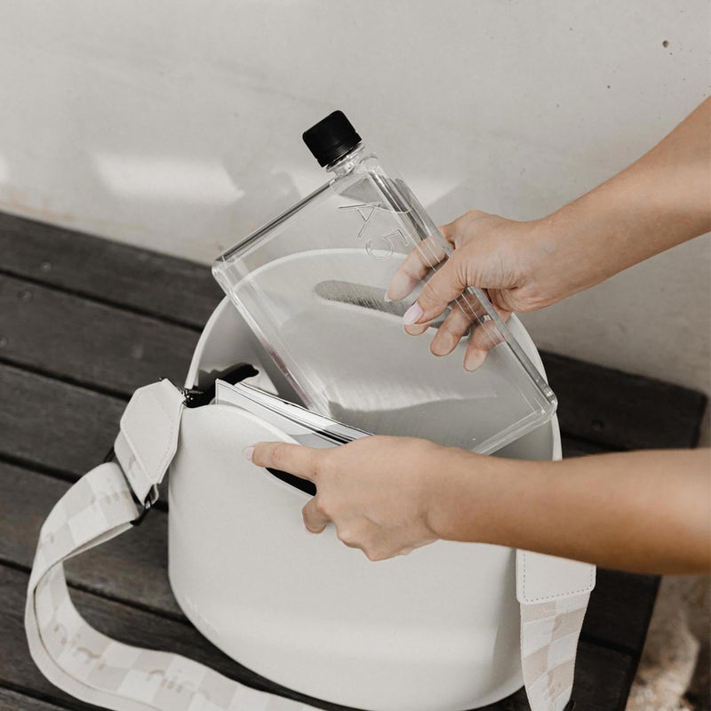 memobottle A5 25oz / 750ml - Flat water bottle designed to fit in your bag - BPA-Free Tritan - Image 2